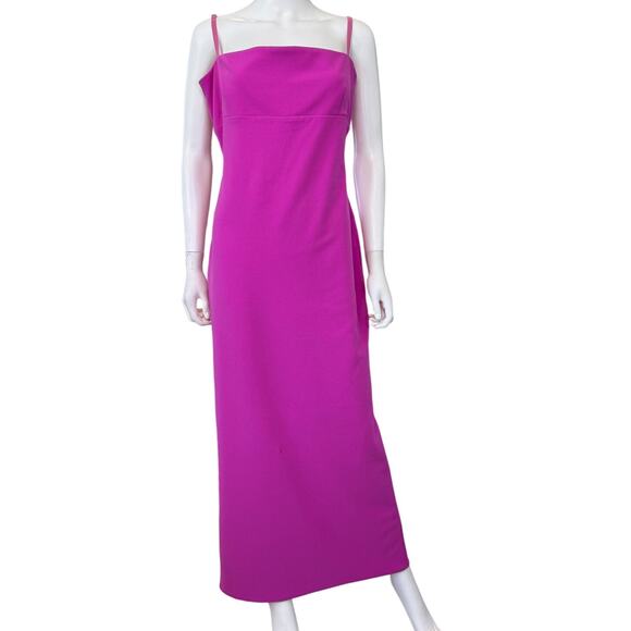SOLACE LONDON X RTR Designer ~ PROM Pink Sleeveless Maxi Dress Size 12 - Picture 4 of 8